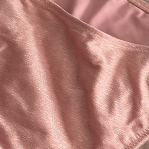 NWT Montce Prima Pink Sparkle Paula Tie-Up Bikini Bottom Large - Picture 10 of 10